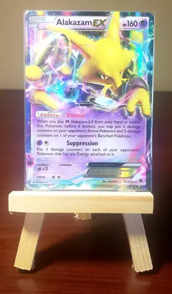 🔮Pokemon TCG 🔮 Alakazam EX 25/124 | 2016 XY Fates Collide | Holo Ultra Rare LP - Image 1