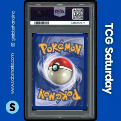 1999 POKEMON FOSSIL #7/62 HITMONLEE HOLO RARE PSA 7 - Image 2