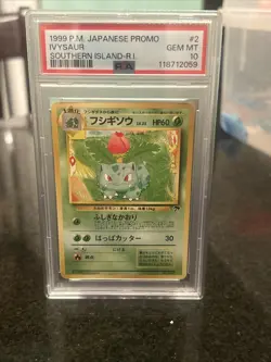 1999 PSA 10 Gem Mint Pokemon Japanese Promo Southern Island Ivysaur Rare - Image 1