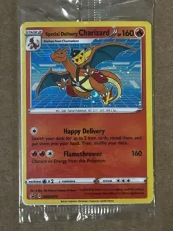 Special Delivery Charizard SWSH075 Sealed Promo Sword & Shield Holo - Image 1