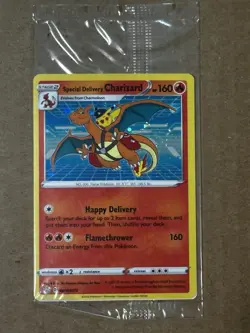 Special Delivery Charizard SWSH075 Sealed Promo Sword & Shield Holo - Image 3
