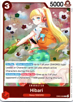 Hibari R Extra Booster: One Piece Heroines Edition EB03-008 NM - Image 1