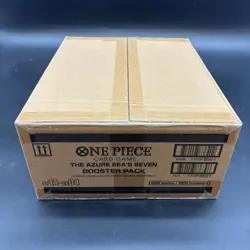 One Piece OP14-EB04 The Azure Sea's Seven English 12 Booster Box Case Sealed - Image 1