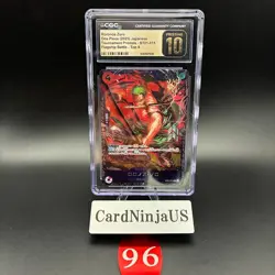 CGC PRISTINE 10 Zoro ST21-015 Flagship Battle 2025 Top 8 Prize Promo ONE PIECE - Image 1