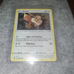💥 Pokemon Card - Eevee Sword & Shield Promo SWSH042 Holo - Image 1