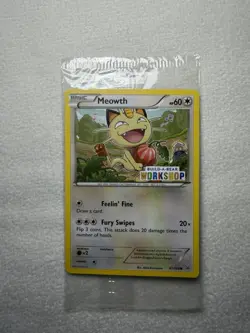 Pokemon Build-A-Bear Meowth Sealed Promo Card - Image 1