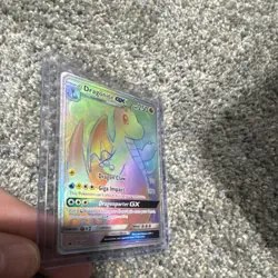 Pokemon Dragonite GX SM156 SM Promo Full Art Holo Black Star 250 HP Rare Card - Image 4
