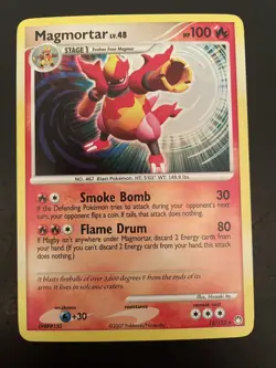 Pokemon Mysterious Treasures Magmortar 12/123 Holo Rare Card LP/NM - Image 1