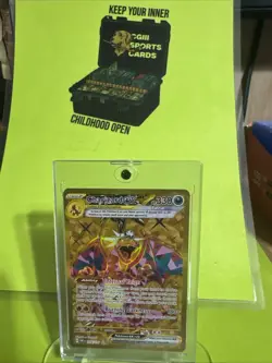 Charizard Pokemon Obsidian Flames EX Gold Hyper Card 228/197! PERFECT CENTERING! - Image 1