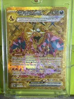 Charizard Pokemon Obsidian Flames EX Gold Hyper Card 228/197! PERFECT CENTERING! - Image 3