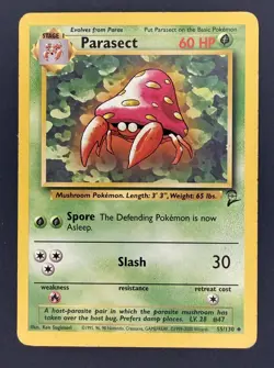 PARASECT - 55/130 - Base Set 2 - Pokemon Card - Image 1