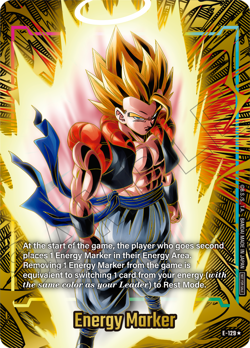Dragon Ball Super Card Game Anniversary Gold Energy Marker E-129 Gogeta bandai - Image 1