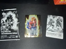 Dragon Ball Super Card Game Anniversary Gold Energy Marker E-129 Gogeta bandai - Image 2