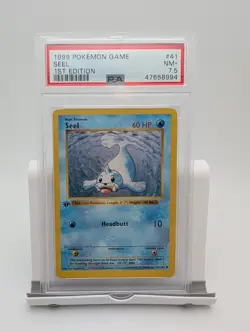1999 Pokemon Game Seel 1st Edition PSA 7.5 NM+ Graded Vintage Card 41/102 POP 1 - Image 1