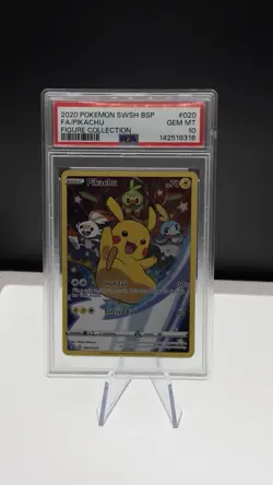 Pikachu SWSH020 SWSH: Sword & Shield Promo Cards Holo PSA 10 - Image 1
