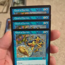 4x Magic The Gathering MTG Cloud Of Faeries - Urza's Legacy - Image 1
