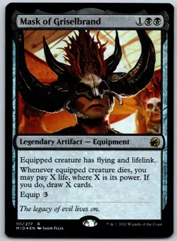 Mask of Griselbrand Foil R Innistrad: Midnight Hunt 111 NM - Image 1