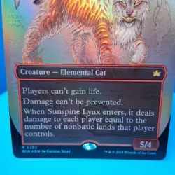 Sunspine Lynx (Borderless) Bloomburrow Foil - Image 2