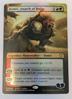 Domri, Anarch of Bolas (Borderless) Commander: Bloomburrow Foil - MTG RARE - Image 1