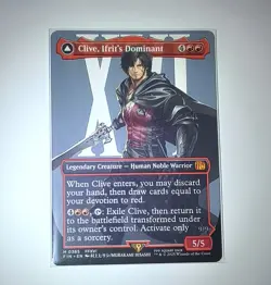 Clive, Ifrit's Dominant (0385) (Borderless) - Final Fantasy (FIN) NM MTG - Image 1