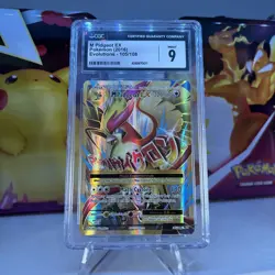 CGC 9 MINT + M Pidgeot EX 105/108 XY Evolutions Full Art Ultra Rare Pokemon - Image 1