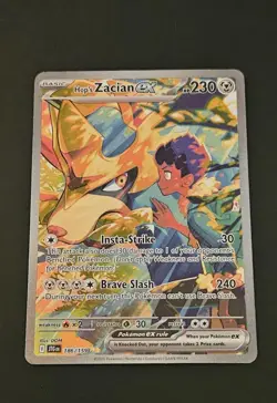 Pokemon Hop’s Zacian ex SIR 186/159 Journey Together Special Illustration Rare - Image 2