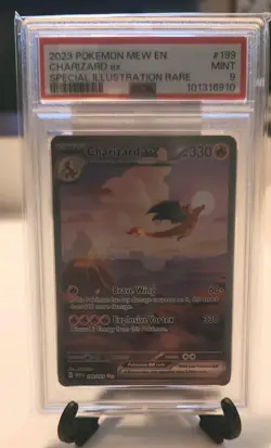 Pokemon PSA 9 Charizard EX Special Illustration Rare 199/165 Scarlet Violet 151 - Image 1