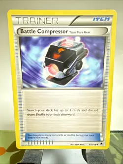 Battle Compressor Team Flare Gear 92/119 Pokemon Phantom Forces TCG English LP - Image 1