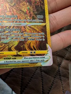 2023 Pokemon Giratina VSTAR GG69/GG70 Crown Zenith Galarian Gallery Gold - Image 2