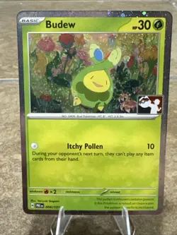 Budew (Cosmos Holo) Pokemon Prize Pack Series 8 PRE 004/131 NM - Image 1