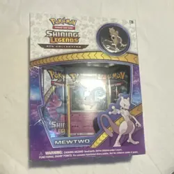 Pokemon Shining Legends Mewtwo Pin Collection Box Promo Booster - Image 1