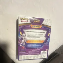 Pokemon Shining Legends Mewtwo Pin Collection Box Promo Booster - Image 2