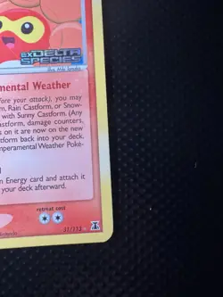 Pokemon Card - Sunny Castform Delta Species 31/113 Rare Reverse Holo Stamped - Image 4