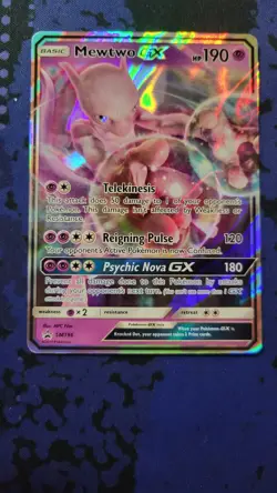 Mewtwo GX - SM196 - Pokemon Sun & Moon Promo Ultra Rare Card NM - Image 1