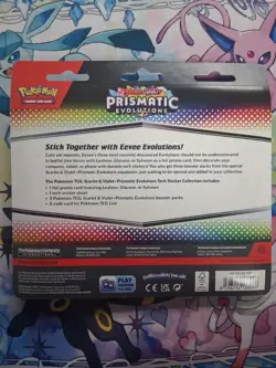 Pokemon TCG Scarlet Violet Prismatic Evolutions Tech Sticker Collection Sylveon - Image 2