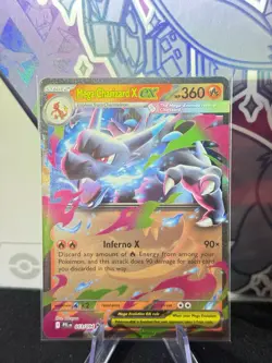Mega Charizard X EX 013/094 Pokemon Phantasmal Flames Holo English Near Mint #2 - Image 1
