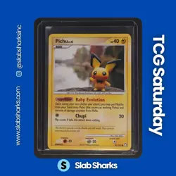 2007 POKEMON DIAMOND & PEARL MYSTERIOUS TREASURES #93/123 PICHU - Image 1