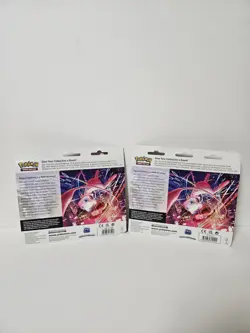 Pokemon Sword & Shield Fusion Strike 3Pack Blister Eevee Factory Sealed Lot Of 2 - Image 2