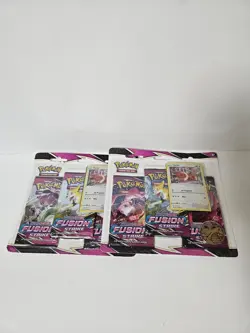 Pokemon Sword & Shield Fusion Strike 3Pack Blister Eevee Factory Sealed Lot Of 2 - Image 3