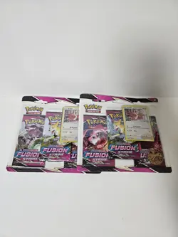 Pokemon Sword & Shield Fusion Strike 3Pack Blister Eevee Factory Sealed Lot Of 2 - Image 4
