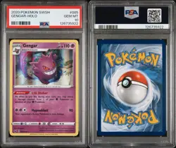 2020 Pokemon Sword & Shield Gengar Holo 085/202 PSA 10 Gem Mint - Image 1