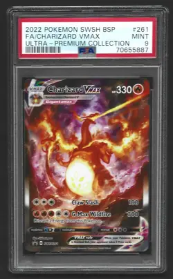 Pokemon Charizard VMAX SWSH261 Full Art Black Star Promo PSA 9 MINT - Image 1