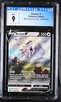 2022 Pokemon Arceus V Black Star Promos SWSH204 CGC 9 - Image 1