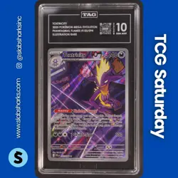 2025 POKEMON PHANTASMAL FLAMES #103/094 TOXTRICITY ILLUSTRATION RARE TAG 10 - Image 1
