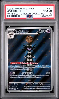 2025 POKEMON SVP EN-SV BLACK STAR PROMO #211 GOTHITELLE PSA 10 - Image 1