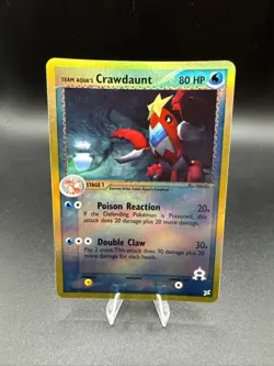 Team Aqua's Crawdaunt 14/95 Ex Team Magma vs Reverse Holo Rare Pokemon MP LP - Image 1