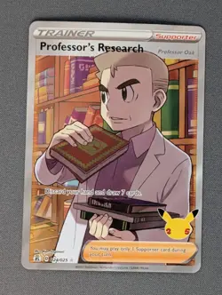 PROFESSOR'S RESEARCH 024/025 25TH CELEBRATIONS POKEMON (FULL ART, NM) - Image 1