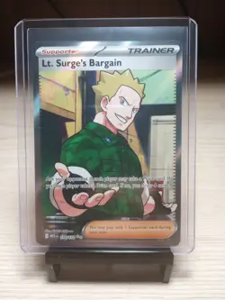 Pokemon TCG Lt. Surge's Bargain Ultra Rare 170/132 Mega Evolution – NM/M – UR - Image 1