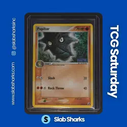 2005 POKEMON EX UNSEEN FORCES #70/115 PUPITAR REVERSE HOLO STAMPED - Image 1