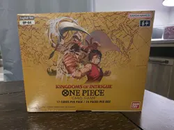 One Piece OP-04 Kingdoms Of Intrigue Booster Box - Sealed - Image 1